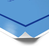 Ik sta achter Israël - ben Yisrael Chai Perfect Poster (Hoek)