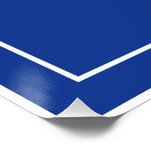 Ik sta achter Israël - ben Yisrael Chai Perfect Poster (Hoek)