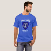 Ik sta achter Israël - ben Yisrael Chai T-shirt (Voorkant volledig)