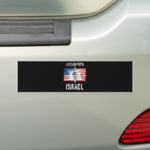 ik sta achter israel bumpersticker (Op auto)