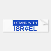 Ik sta achter Israël Bumpersticker (Voorkant)