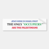 Ik sta achter Israel Bumpersticker (Voorkant)