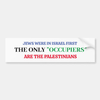 Ik sta achter Israel Bumpersticker