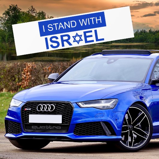 Ik sta achter Israël Bumpersticker