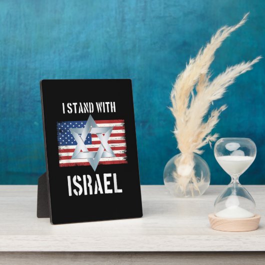 ik sta achter Israël Fotoplaat (Zijkant)