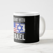 Ik sta achter Israël Grote Koffiekop (Voorkant rechts)