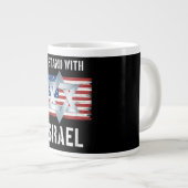 ik sta achter Israël  Grote Koffiekop (Voorkant rechts)