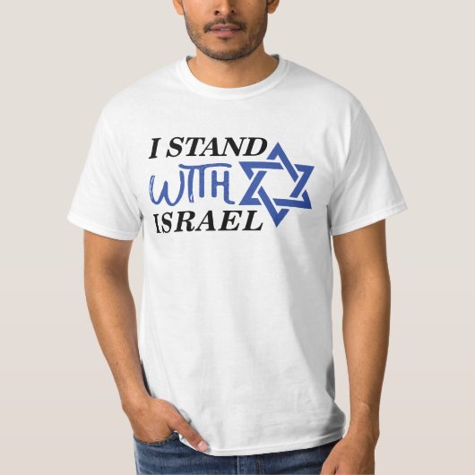 Ik sta achter Israël | hoogmoed T-shirt (Voorkant)