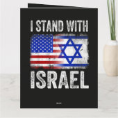 Ik sta achter Israël Kaart (Achterkant)