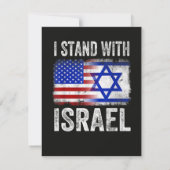 Ik sta achter Israël Kaart (Achterkant)