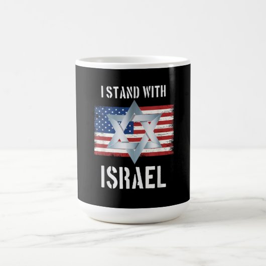 ik sta achter israel koffiemok (Center)