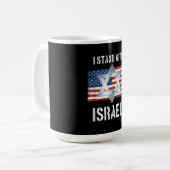 ik sta achter israel koffiemok (Voorkant links)