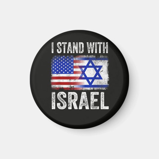 Ik sta achter Israël Magneet (Voorkant)