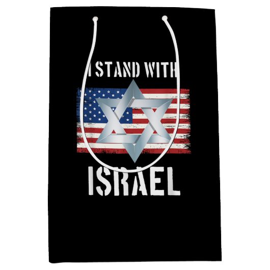ik sta achter israel medium cadeauzakje (Voorkant)