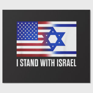 Ik sta achter Israël patriottisch Cadeaupapier