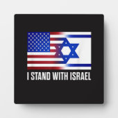 Ik sta achter Israël Patriottisch Fotoplaat (Voorkant)