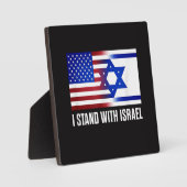 Ik sta achter Israël Patriottisch Fotoplaat (Voorkant)