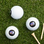 Ik sta achter Israël Patriottisch Golfballen (Insitu Gras)