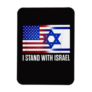 Ik sta achter Israël Patriottisch Magneet