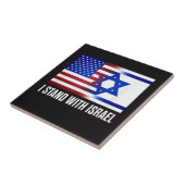 Ik sta achter Israël patriottisch Tegeltje (Zijkant)