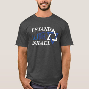 Ik sta achter Israël Pride Black T-shirt