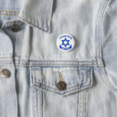 Ik sta achter Israël Ronde Button 3,2 Cm (In situ)