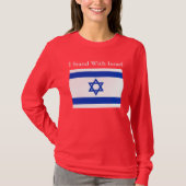 Ik sta achter Israël Shirt (Voorkant)