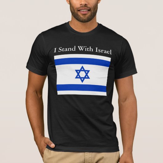 Ik sta achter Israël Shirt (Voorkant)