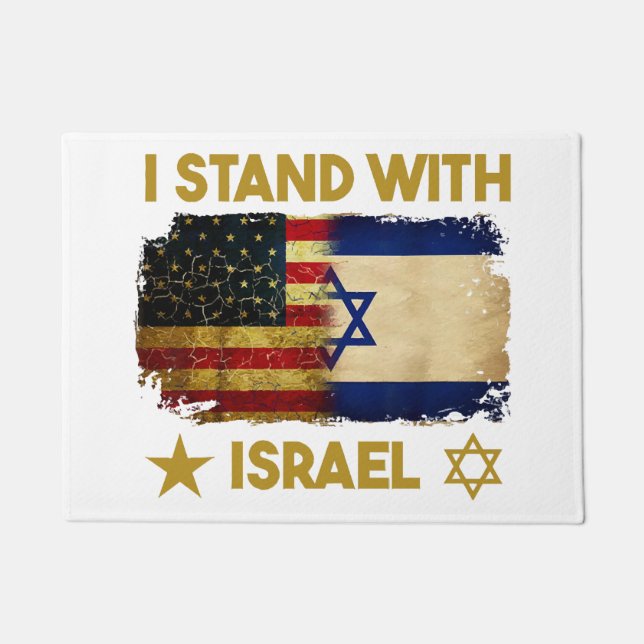 Ik sta achter Israel Shirt Ik sta achter Israel Am Deurmat (Voorkant)