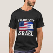 Ik sta achter Israel Shirt Israel sterke Mannen vr (Voorkant)