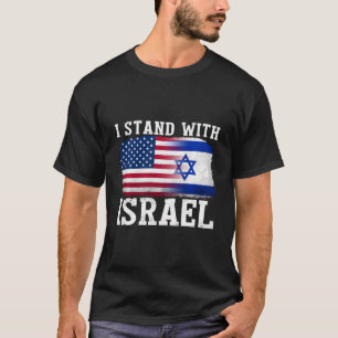 Ik sta achter Israel Shirt Israel sterke Mannen vr