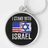 Ik sta achter Israël Sleutelhanger (Voorkant)