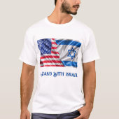 Ik sta achter Israël T-shirt (Voorkant)