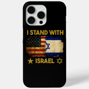 Ik Sta Achter Israël T-shirt Ik Sta Achter Israël  iPhone 15 Pro Max Hoesje