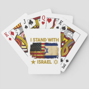 Ik Sta Achter Israël T-shirt Ik Sta Achter Israël Pokerkaarten