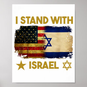 Ik Sta Achter Israël T-shirt Ik Sta Achter Israël  Poster