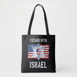 ik sta achter Israël Tote Bag