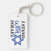 Ik sta achter Israël | Trots Sleutelhanger (achterkant)