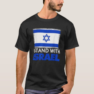 Ik sta achter Israël USA vlag Flag Funny Patriotic T-shirt