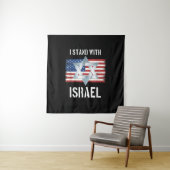 ik sta achter Israël Wandkleed (In situ)