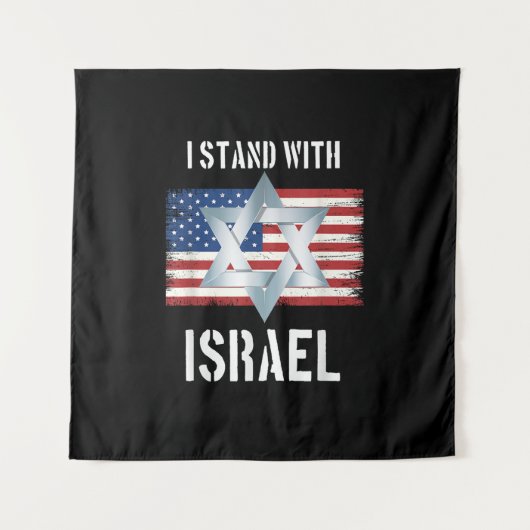 ik sta achter Israël Wandkleed (Voorkant)
