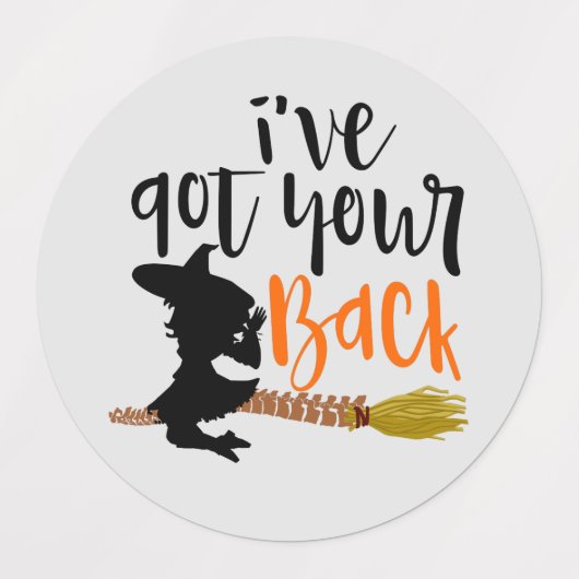 Ik sta achter je, Chiropractie Halloween Labels (Design 2)