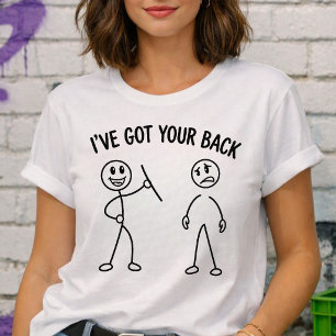 Ik Sta Achter Je Visuele Pun Tri-Blend Shirt