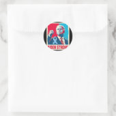Ik sta achter Joe2 Ronde Sticker (Tas)