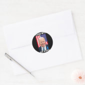 Ik sta achter Joe3 Ronde Sticker (Envelop)