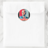Ik sta achter Joe Biden Ronde Sticker (Tas)