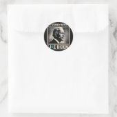 Ik sta achter Joe Biden Ronde Sticker (Tas)