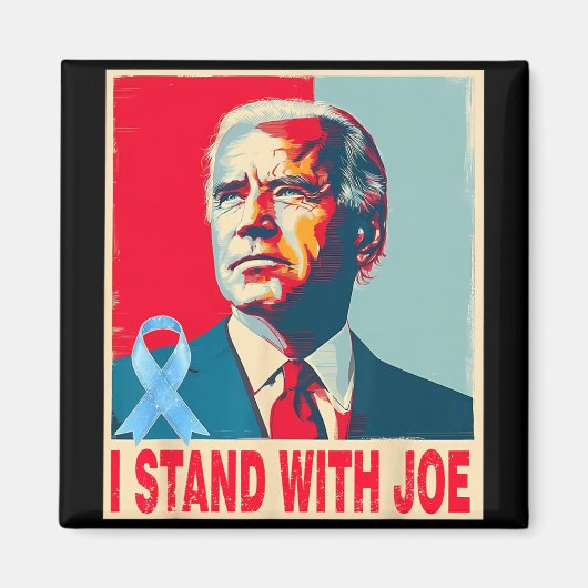 Ik sta achter Joe Support Biden Prostaatkanker PRA Magneet (Voorkant)