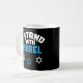 Ik sta achter Joodse geschenken van Israël Koffiemok (Voorkant links)