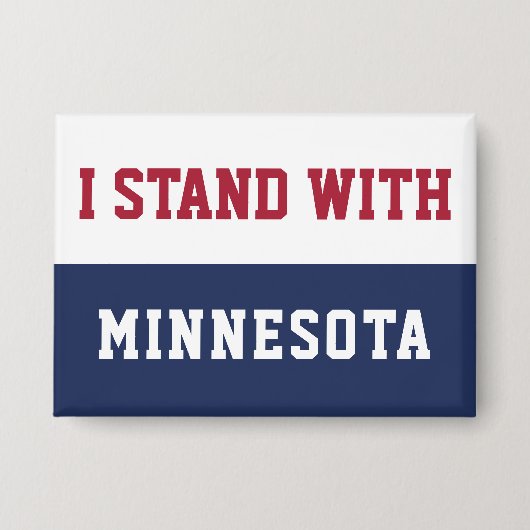 Ik sta achter Minnesota Button (Voorkant)